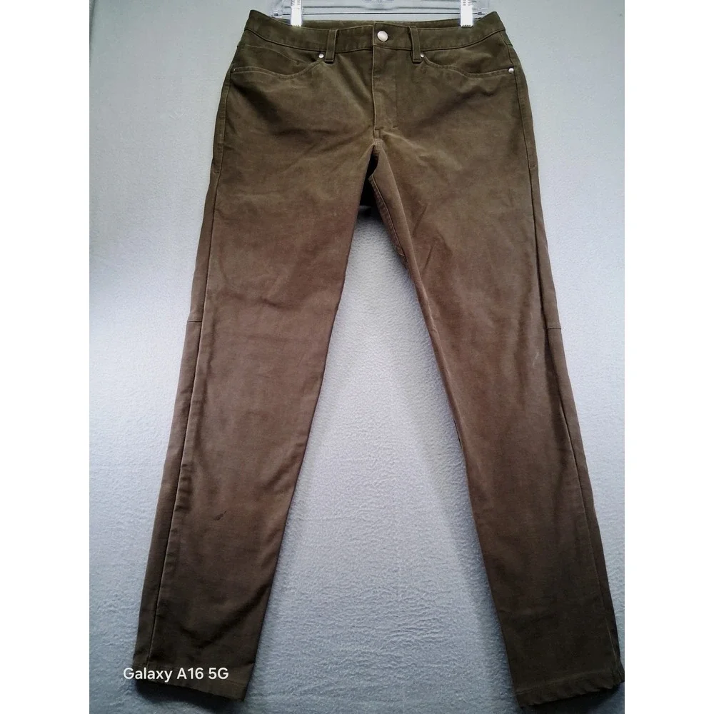 Lululemon Men Green Pants Straight‎ Leg Size 31 LM5ABNS RN# 106259
